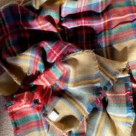 Plaid Blanket Scarf - Picture 5 of 6